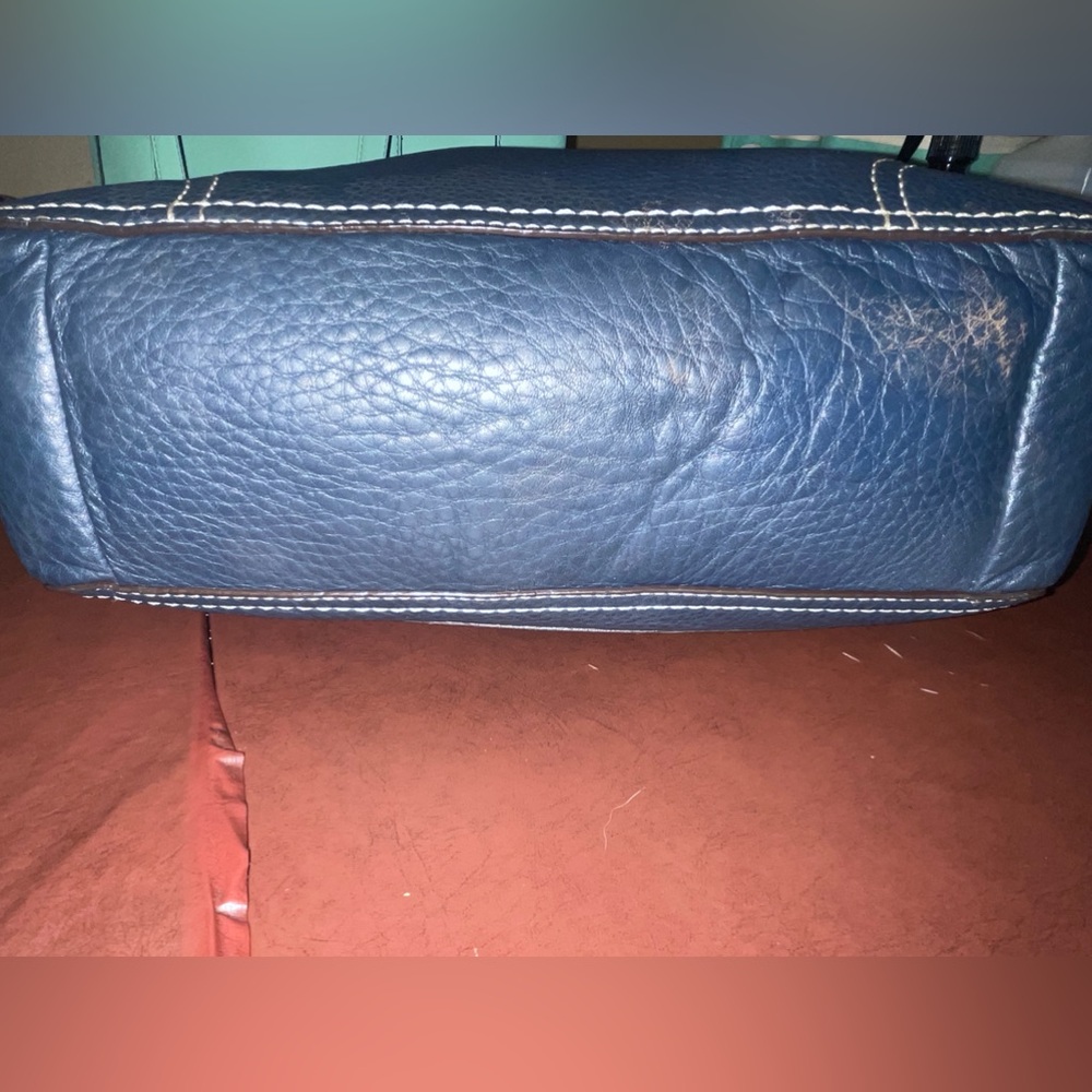 Coach Chelsea Navy Pebbled Leather Turnlock Hobo Bag Almost Vintage 2009 EUC Y2K - Picture 8 of 16